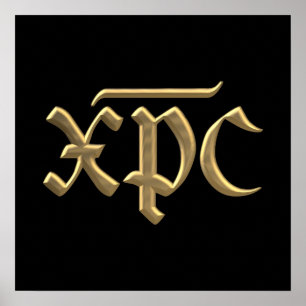 Golden "3-D" XPC symbol Poster