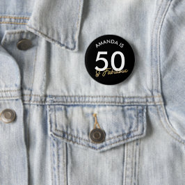 Golden 50. und fabelhafte Geburtstagsgeschenk Mode Button