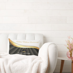 Golden 50. Wedding Religious Jubiläum Lendenkissen