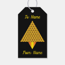 Golden Abstrakt Prismatischer Weihnachtsbaum