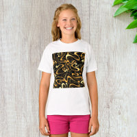 Golden Abstrakt Swirl Muster
