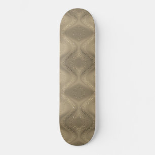 Golden Abstrakt Wavy Gold Skateboard
