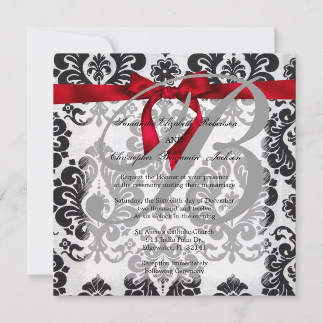 Golden Accent Gold Hochzeit Einladung (Vorderseite)