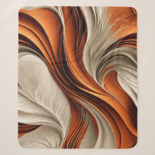 Golden Air – Kupfer- und Bronze-Abstrakt Sherpadecke