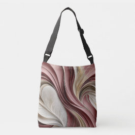 Golden Air – Rose Champagne Flowing Abstract  Tragetaschen Mit Langen Trägern