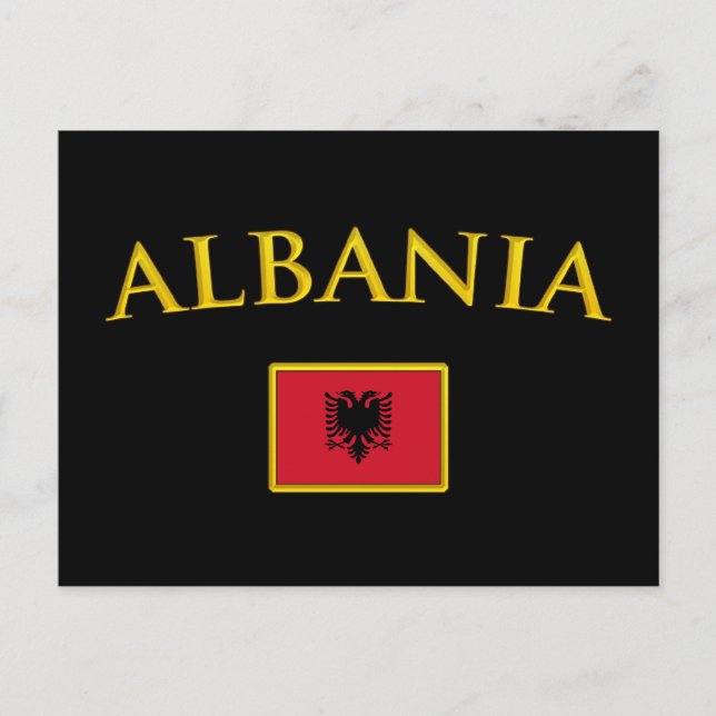 Golden Albanien Postkarte (Vorderseite)