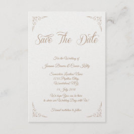 "Golden Alley" Save the Date Design