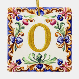 Golden Alphabet – Letter O Keramikornament