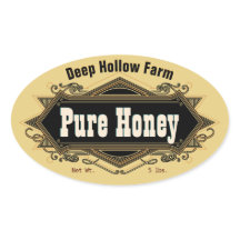 Golden Amber Pure Honey Stickers