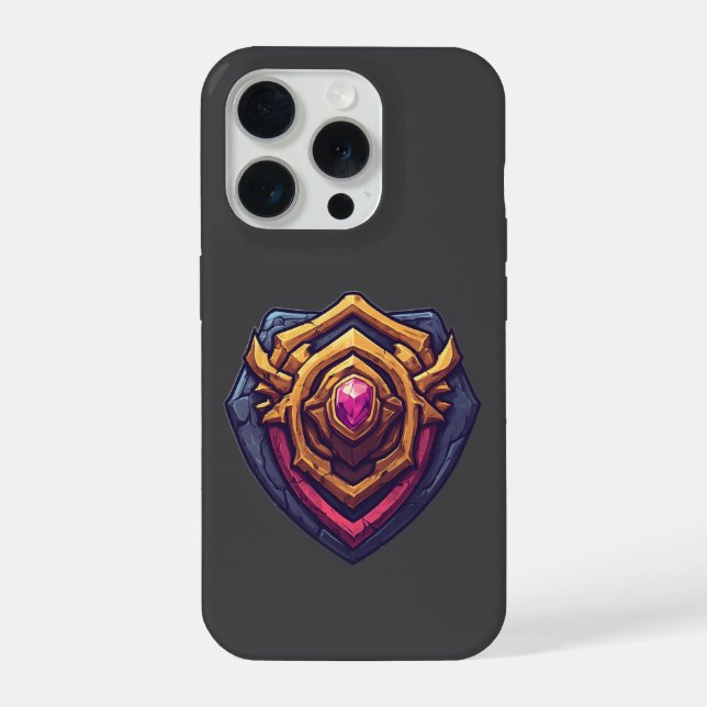 Golden Amethyst Emblem iPhone Hülle (Rückseite)