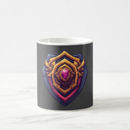 Golden Amethyst Emblem Kaffeetasse