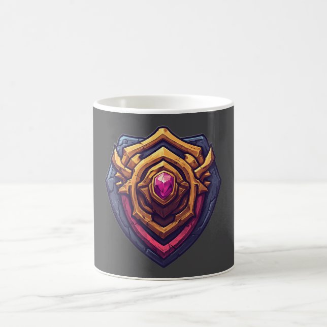 Golden Amethyst Emblem Kaffeetasse (Mittel)