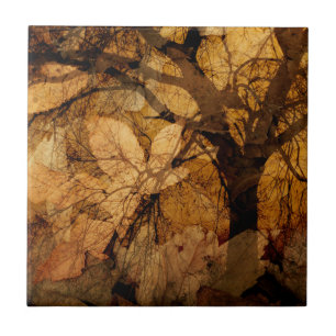 Golden and Brown Blätter  Merritt Island, FL Fliese