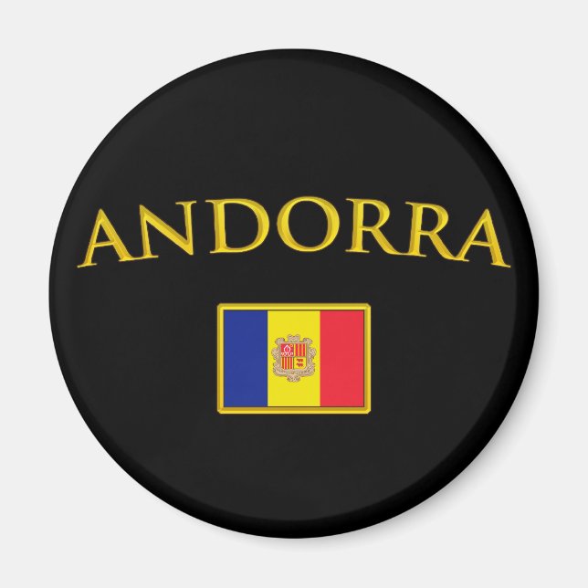 Golden Andorra Magnet (Vorne)