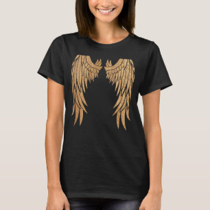 Golden Angel Flüge auf der Rückseite - Angelgeweih T-Shirt