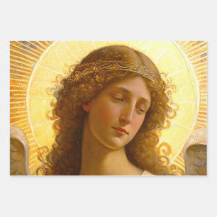 Golden Angel Gentle Messenger der Liebe Geschenkpapier Set