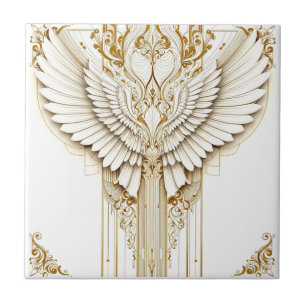 Golden Angelic Embrace Fliese