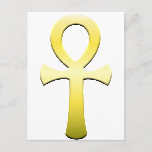 Golden Ankh Postkarte (Vorderseite)