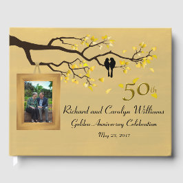 Golden Anniversary Love Birds Gästebuch