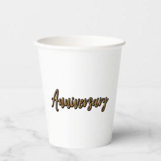 Golden Anniversary Paper Cups Pappbecher