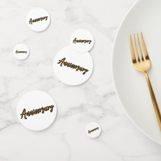 Golden Anniversary Table Confetti Konfetti