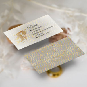 Golden Arabesque Business Card Visitenkarte