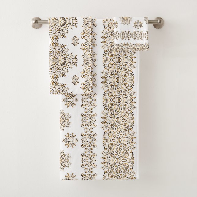 Golden arabic badhandtuch set (Insitu)