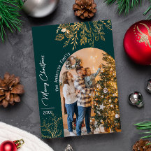 Golden Arch Foto Feierliche Minimalistische Weihna