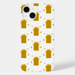Golden Archway Portal – Minimalist Abstract Case-Mate iPhone 14 Hülle