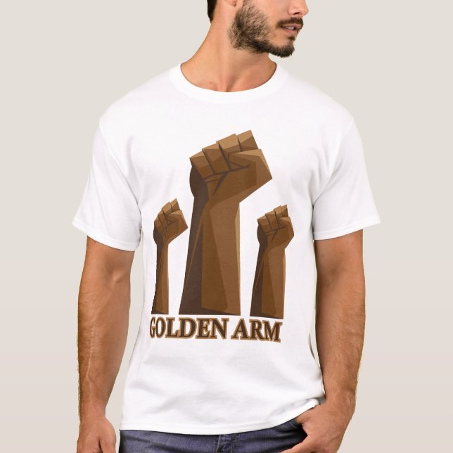 Golden Arm Expert Pipe Welder Gift T-Shirt (Vorderseite)