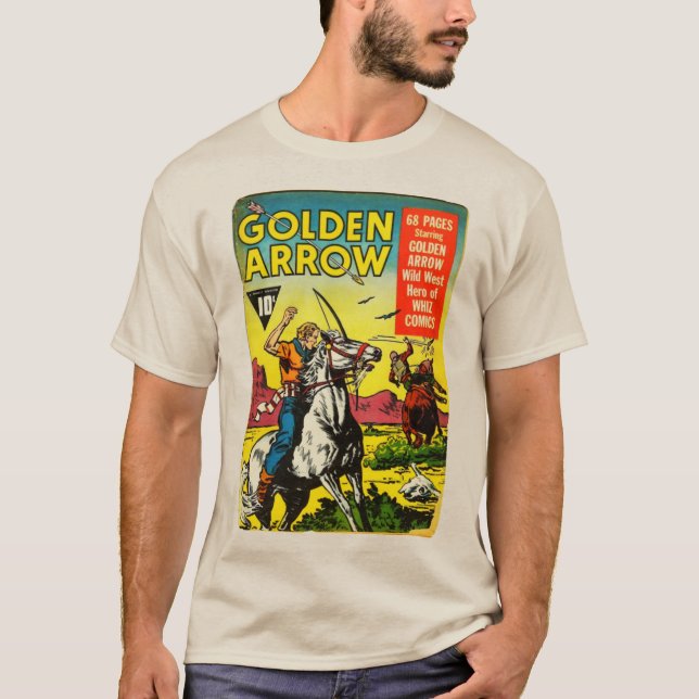 Golden Arrow-Western-Comicen der 1950er Jahre T -  T-Shirt (Vorderseite)