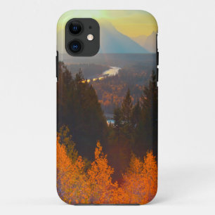 Golden Aspens Oberhalb der Schlange Fluss bei Sonn Case-Mate iPhone Hülle
