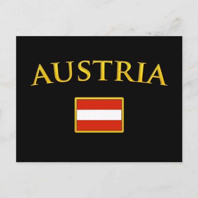 Golden Austria Postkarte (Vorderseite)