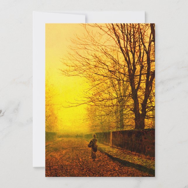 Golden Autumn John Atkinson Grimshaw Save The Date (Vorderseite)