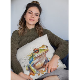 Golden Azure Tree Frog Kissen