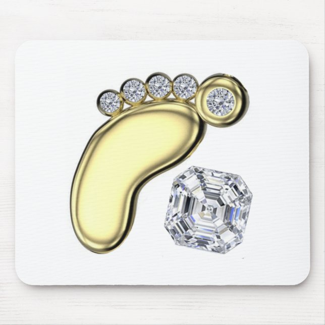 Golden Baby Foot Mousepad (Vorne)