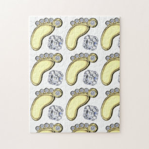 Golden Baby Foot Puzzle