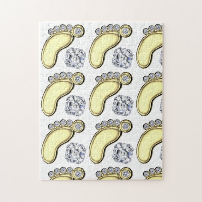 Golden Baby Foot Puzzle (Vertikal)