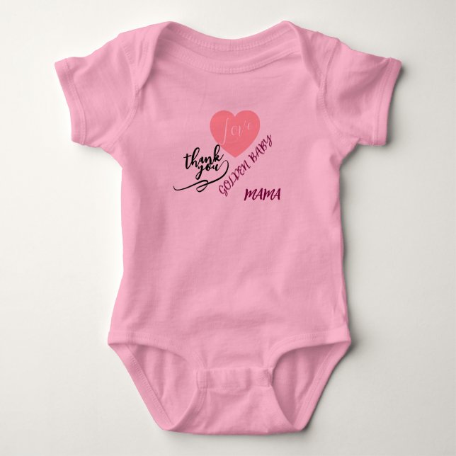 GOLDEN BABY STRAMPLER (Vorderseite)