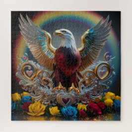 Golden Bald Eagle 3D Digital Masterpiece von AJZ Puzzle