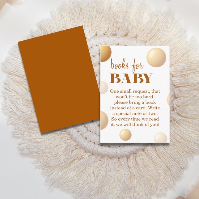 Golden Balloon Books for Baby Neutral Shower Begleitkarte (Von Creator hochgeladen)