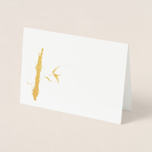 golden Bamboo Folienkarte