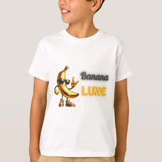 Golden Banana - Cool Fruit with Rockstar Einstellu T-Shirt