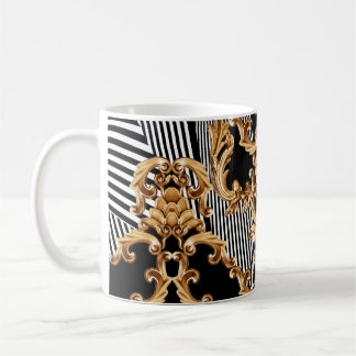 Golden barocke, aufwändige Dekoration. Kaffeetasse
