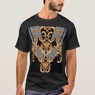 Golden barocke, aufwändige Dekoration. T-Shirt