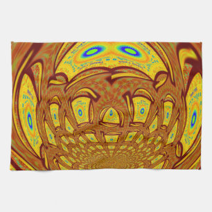 Golden Baseball Glove Küchentuch