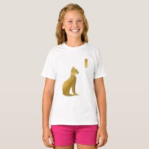 Golden Bastet - Ägyptische Katze-Schutzgöttin T-Shirt