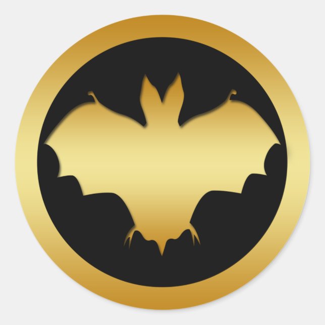 GOLDEN BAT RUNDER AUFKLEBER (Vorderseite)