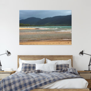 Golden Beach und türkisfarbenes Wasser an der Seal Leinwanddruck