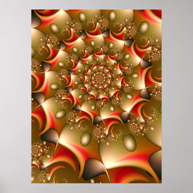 Golden Beans Spiral Poster (Vorne)